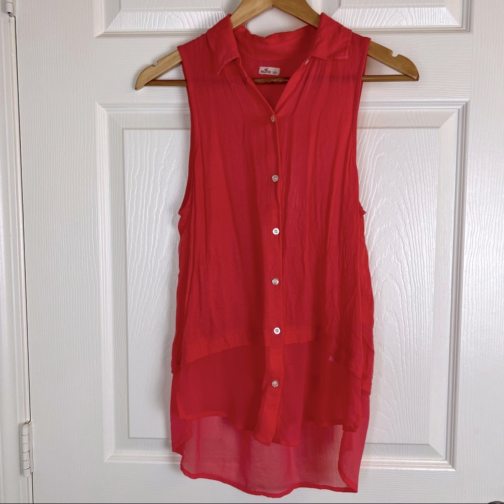Pink Sleeveless Hollister Top